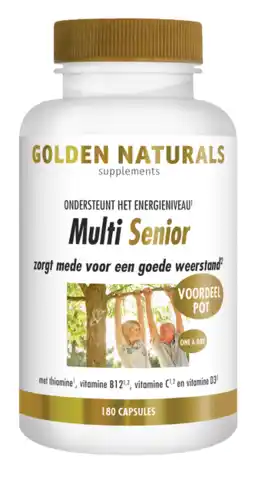 De Online Drogist Golden naturals multi strong gold senior 180vcp aanbieding