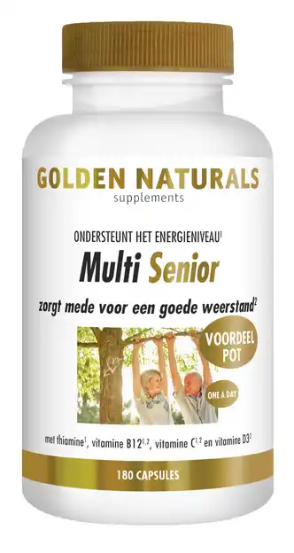 De Online Drogist Golden naturals multi strong gold senior 180vcp aanbieding