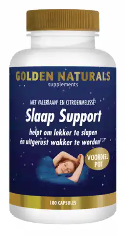 De Online Drogist Golden naturals slaap support capsules 180cp aanbieding