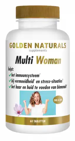De Online Drogist Golden naturals multi strong gold woman tabletten 60vtb aanbieding