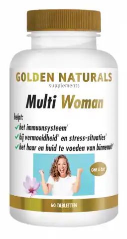 De Online Drogist Golden naturals multi strong gold woman tabletten 60vtb aanbieding
