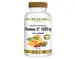 De Online Drogist Golden naturals vitamine c 1000mg met rozenbottel tabletten 180vtb aanbieding