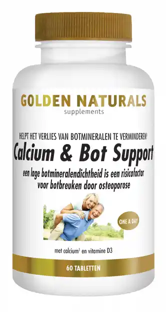 De Online Drogist Golden naturals calcium & bot support tabletten 60vtb aanbieding