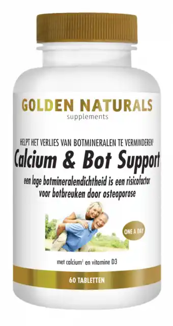 De Online Drogist Golden naturals calcium & bot support tabletten 60vtb aanbieding