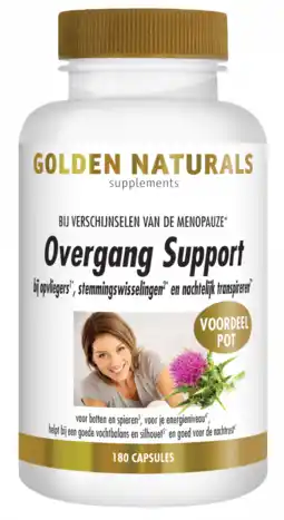 De Online Drogist Golden naturals overgang support capsules 180vcp aanbieding