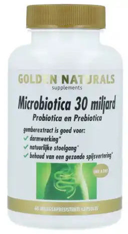 De Online Drogist Golden naturals probiotica 30 miljard capsules 60vcp aanbieding