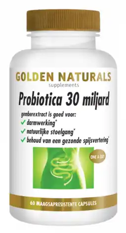 De Online Drogist Golden naturals probiotica 30 miljard capsules 60vcp aanbieding