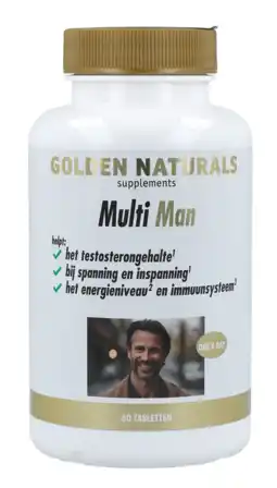 De Online Drogist Golden naturals multi strong gold man tabletten 60vtb aanbieding