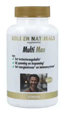 De Online Drogist Golden naturals multi strong gold man tabletten 60vtb aanbieding