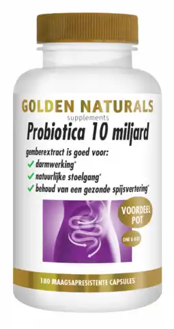 De Online Drogist Golden naturals probiotica 10 miljard capsules 180vcp aanbieding