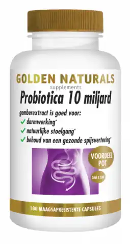 De Online Drogist Golden naturals probiotica 10 miljard capsules 180vcp aanbieding