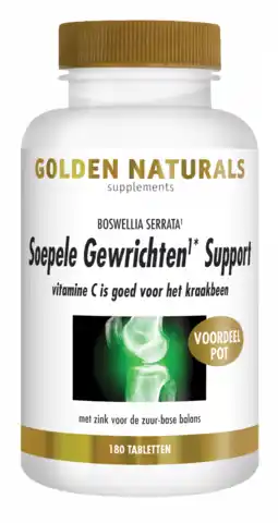 De Online Drogist Golden naturals soepele gewrichten & kraakbeen support tabletten 180tb aanbieding