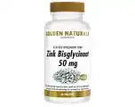 De Online Drogist Golden naturals zink bisglycinaat 50 mg tabletten 60vtb aanbieding