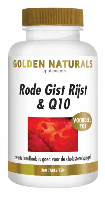 De Online Drogist Golden naturals rode gist rijst & q10 tabletten 360vtb aanbieding