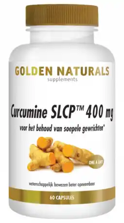 De Online Drogist Golden naturals curcumine slcp 400mg capsules 60cp aanbieding
