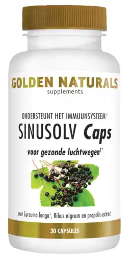 De Online Drogist Golden naturals sinusolv capsules 30cp aanbieding