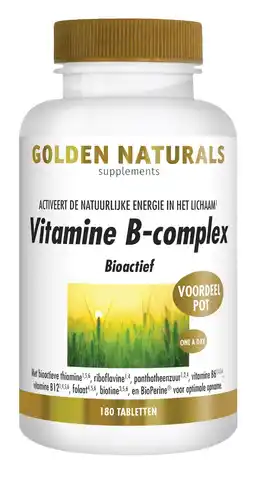 De Online Drogist Golden naturals vitamine b-complex tabletten 180tb aanbieding