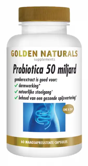 De Online Drogist Golden naturals probiotica 50 miljard capsules 60vcp aanbieding