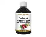 De Online Drogist Golden naturals cranberry & d-mannose liquid 500ml aanbieding