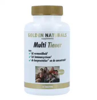 De Online Drogist Golden naturals multi strong gold tiener tabletten 60tb aanbieding