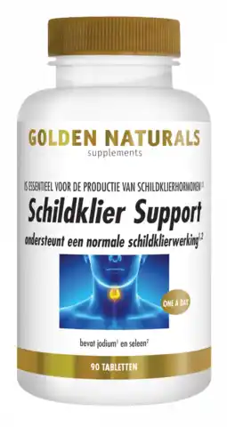 De Online Drogist Golden naturals schildklier support tabletten 90tb aanbieding