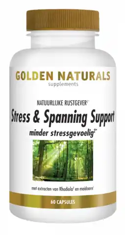 De Online Drogist Golden naturals stress & spanning support capsules 60vcp aanbieding