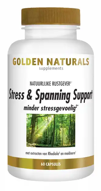 De Online Drogist Golden naturals stress & spanning support capsules 60vcp aanbieding