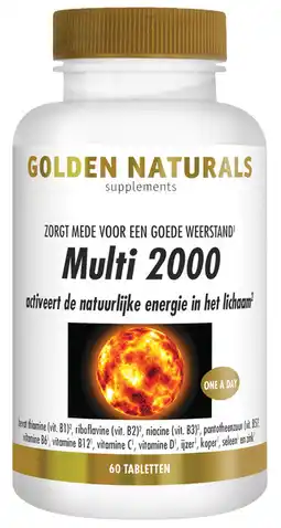De Online Drogist Golden naturals multi 2000 tabletten 60vtb aanbieding
