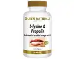 De Online Drogist Golden naturals l-lysine & propolis tabletten 60tb aanbieding