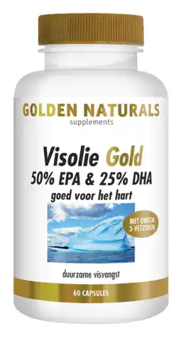 De Online Drogist Golden naturals visolie 50% epa & 25% dha capsules 60sg aanbieding