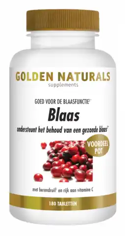 De Online Drogist Golden naturals blaas tabletten 180vtb aanbieding