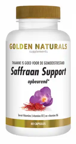 De Online Drogist Golden naturals saffraan formule capsules 60vcp aanbieding