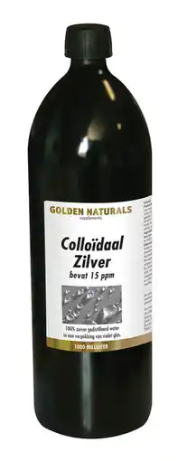 De Online Drogist Golden naturals colloidaal zilver 1000ml aanbieding