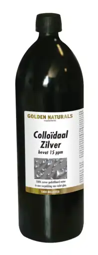 De Online Drogist Golden naturals colloidaal zilver 1000ml aanbieding