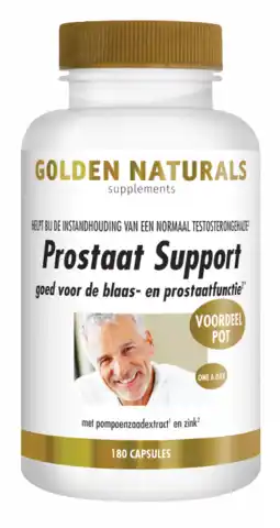 De Online Drogist Golden naturals prostaat formule capsules 180vcp aanbieding