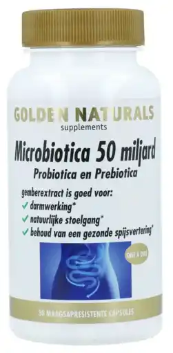 De Online Drogist Golden naturals probiotica 50 miljard capsules 30vcp aanbieding
