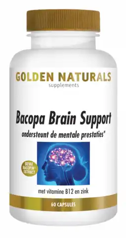 De Online Drogist Golden naturals bacopa brain support capsules 60cp aanbieding