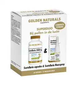De Online Drogist Golden naturals scutellaria capsules + neusspray 1st aanbieding