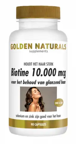 De Online Drogist Golden naturals biotine 10.000mcg capsules 90vcp aanbieding