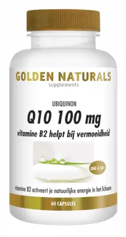 De Online Drogist Golden naturals q10 100mg vegan capsules 60cp aanbieding