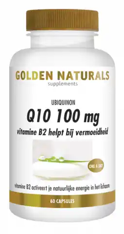 De Online Drogist Golden naturals q10 100mg vegan capsules 60cp aanbieding
