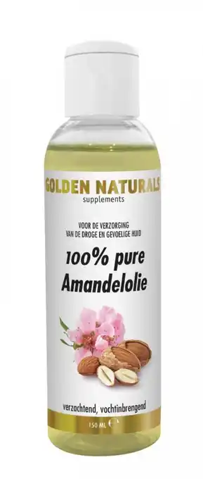 De Online Drogist Golden naturals amandelolie 150ml aanbieding