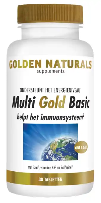 De Online Drogist Golden naturals multi gold basic tabletten 30vtb aanbieding