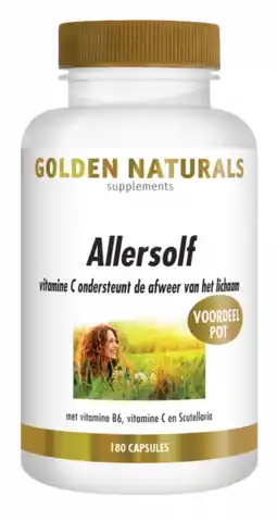 De Online Drogist Golden naturals allersolf capsules 180cp aanbieding