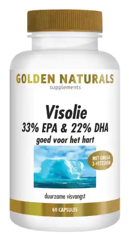 De Online Drogist Golden naturals visolie 33% epa & 22% dha capsules 60sg aanbieding