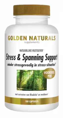 De Online Drogist Golden naturals stress & spanning support capsules 180vcp aanbieding