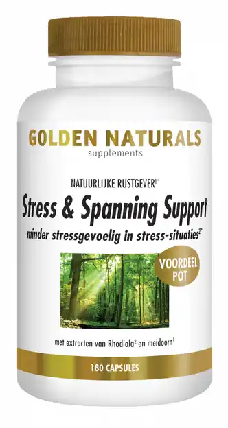 De Online Drogist Golden naturals stress & spanning support capsules 180vcp aanbieding
