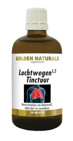 De Online Drogist Golden naturals luchtwegen tinctuur 100ml aanbieding