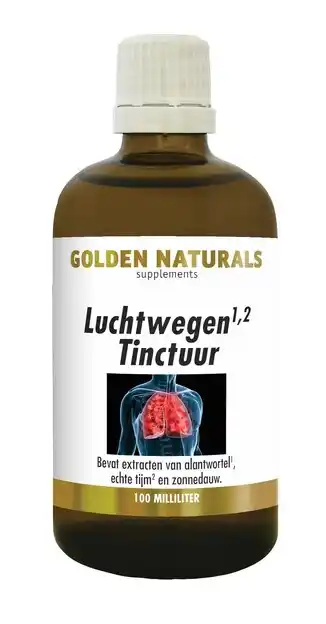 De Online Drogist Golden naturals luchtwegen tinctuur 100ml aanbieding