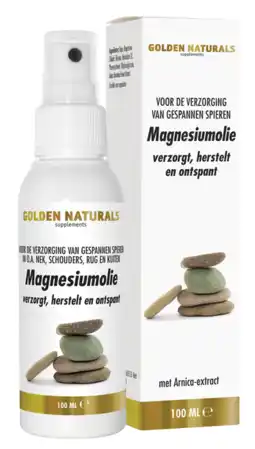 De Online Drogist Golden naturals magnesiumolie spray 100ml aanbieding